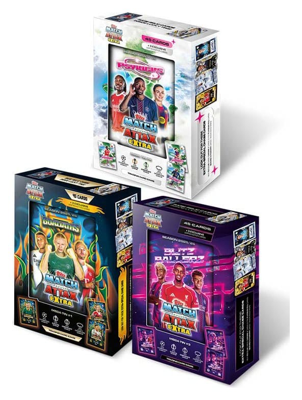 UEFA Champions League Match Attax Extra Trading Cards 2025/26 Mega Tin