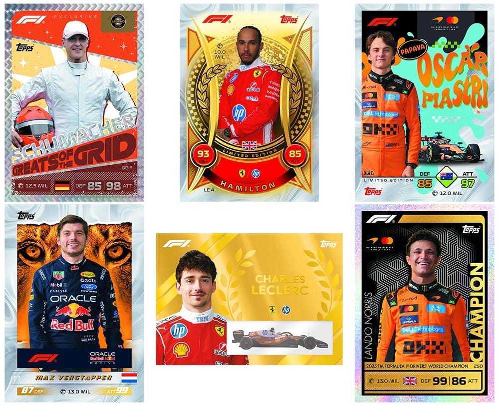 Formula 1 Turbo Attax 2026 Trading Cards Display (24)