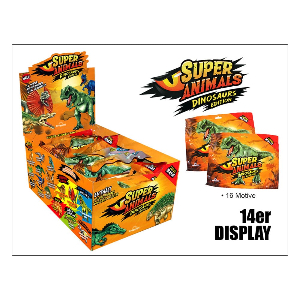 Super Animals: Dinosaurs Edition Display (14) DeAgostini