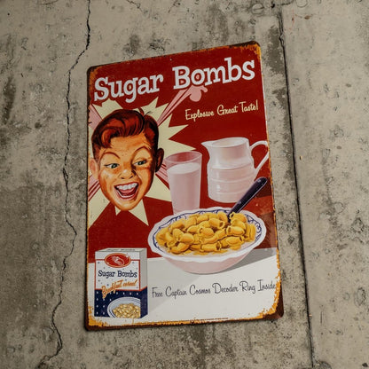 Fallout Metal Sign Sugar Bombs Trick Or Treat Studios