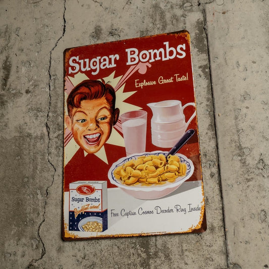 Fallout Metal Sign Sugar Bombs Trick Or Treat Studios