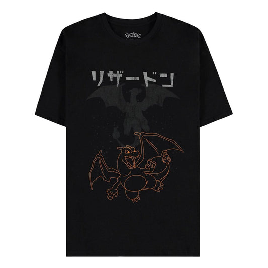 Pokémon T-Shirt Red Charizard Size S