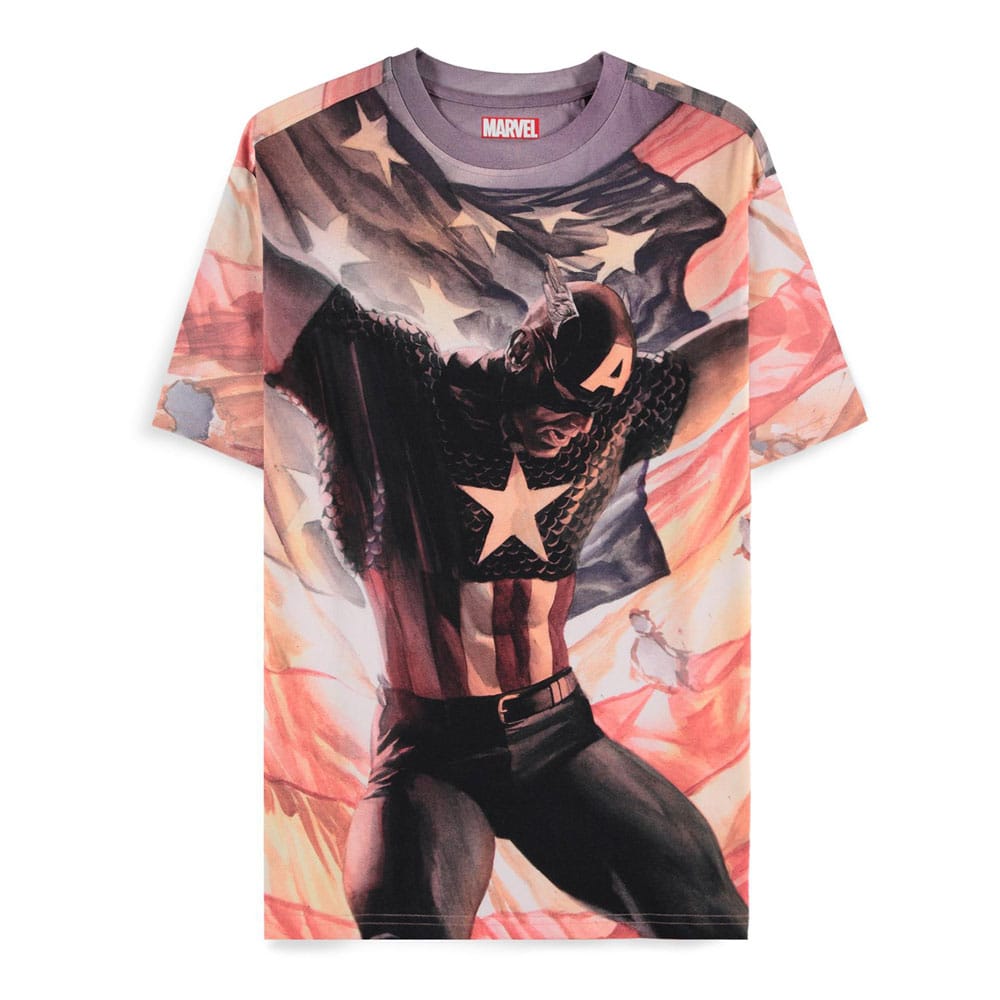 Captain America Brave New World T-Shirt Digital American Size S T-shirts