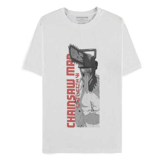 Chainsaw Man T-Shirt Chainsaw Man White Size S
