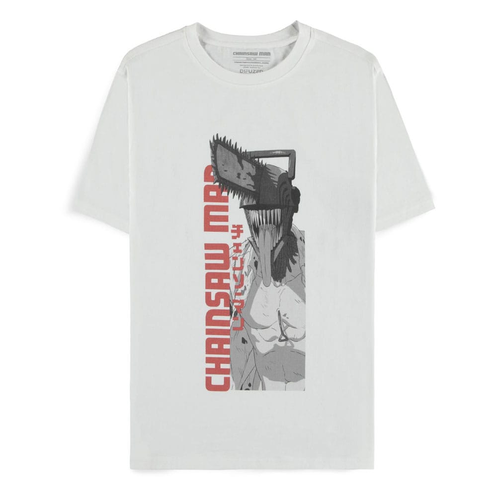 Chainsaw Man T-Shirt Chainsaw Man White Size L Difuzed