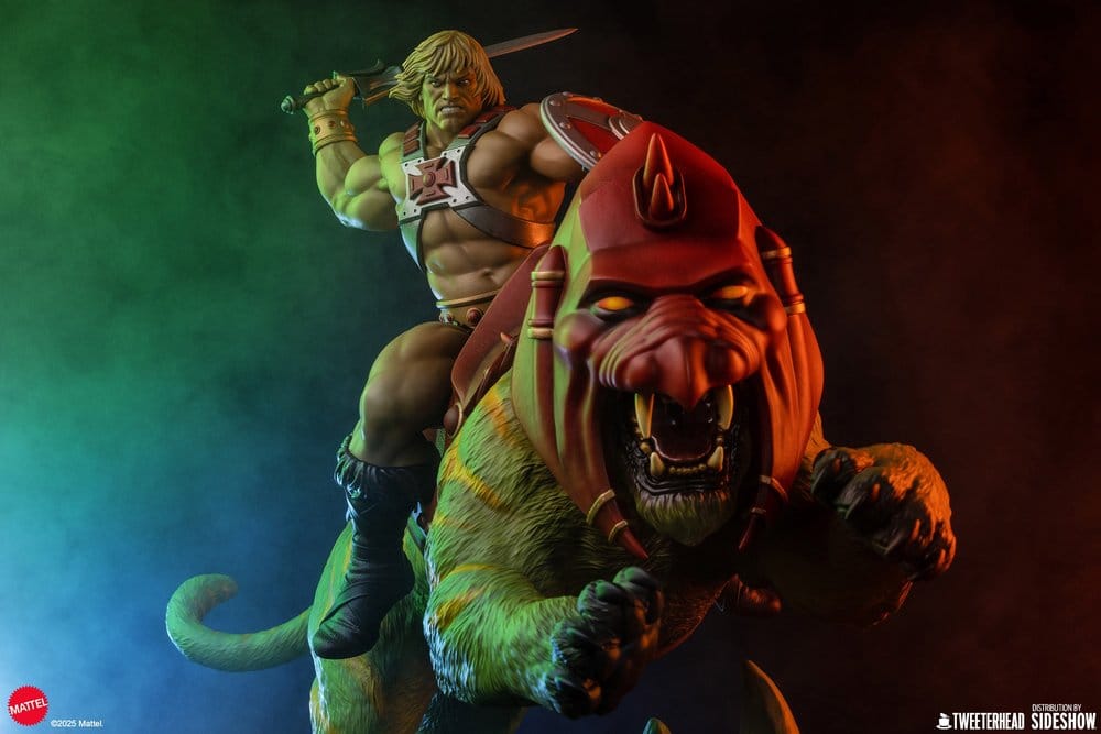 Masters of the Universe 1/4 Figure He-Man & Battle Cat 76 cm Tweeterhead