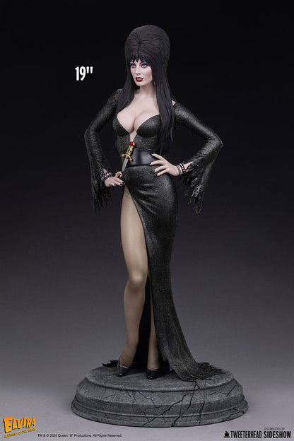 Elvira: Mistress of the Dark Maquette 1/4 Elvira (Black Glitter Dress) 48 cm Tweeterhead