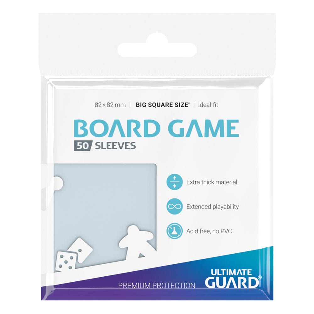Ultimate Guard Premium Soft Sleeves for Board Game Cards Big Square (50)