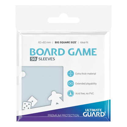 Ultimate Guard Premium Soft Sleeves for Board Game Cards Big Square (50)