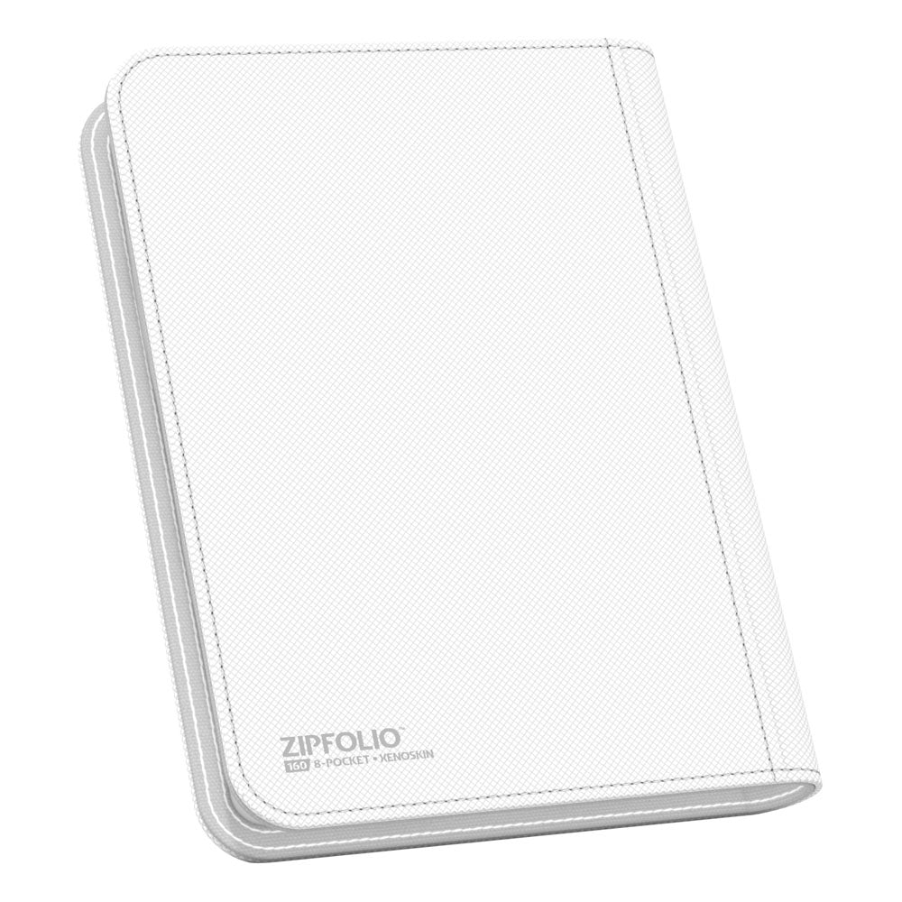 Ultimate Guard Zipfolio 160 8-Pocket Xenoskin - White Ultimate Guard