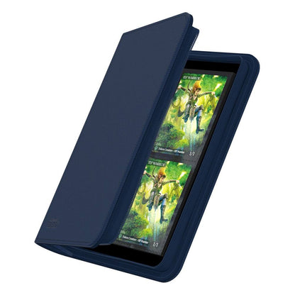 Ultimate Guard Zipfolio 160 8-Pocket Xenoskin - Blue Ultimate Guard