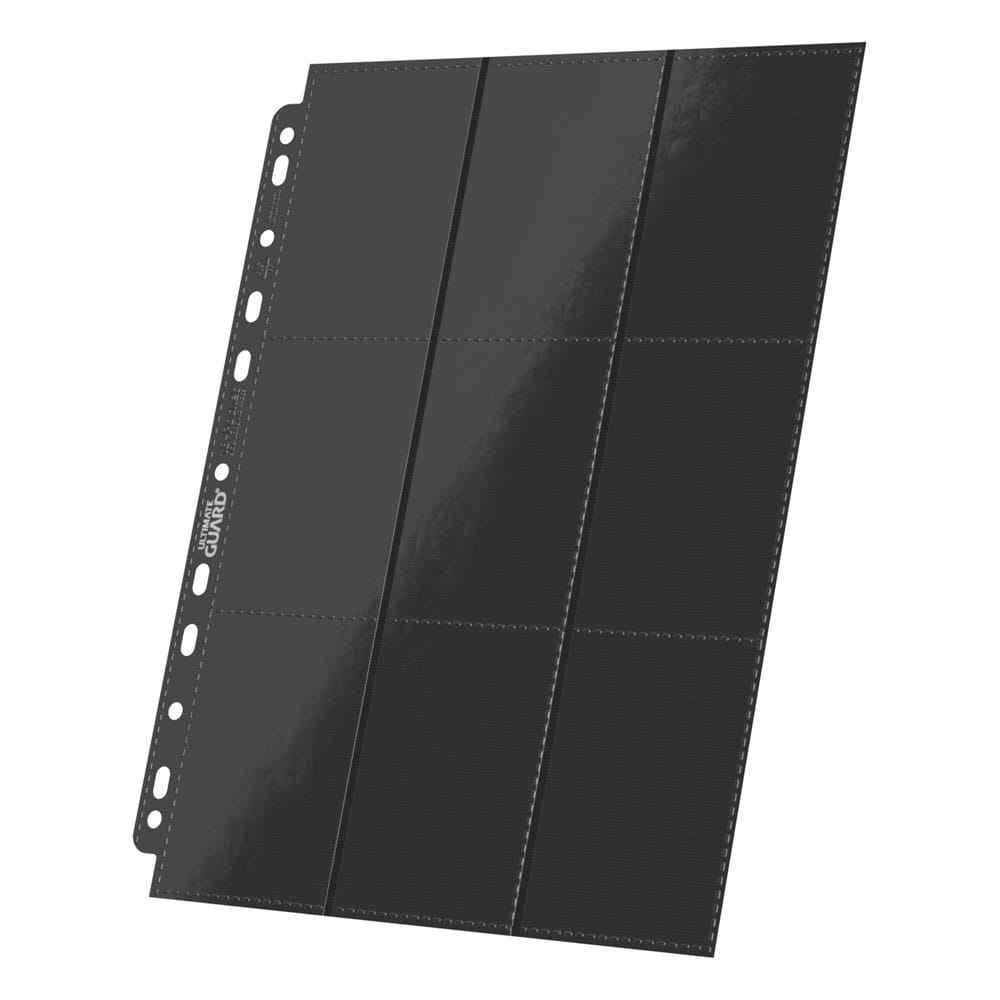 Ultimate Guard 18-Pocket Pages Side-Loading (10) - Black Ultimate Guard