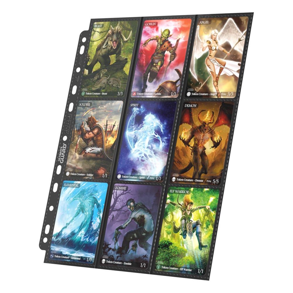 Ultimate Guard 18-Pocket Pages Side-Loading (10) - Black Ultimate Guard