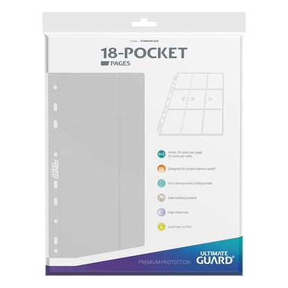 Ultimate Guard 18-Pocket Pages Side-Loading (10) - White Ultimate Guard