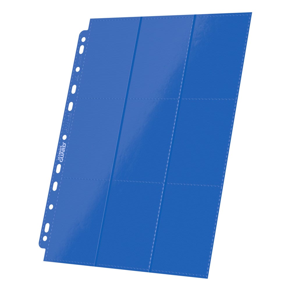 Ultimate Guard 18-Pocket Pages Side-Loading (10) - Blue Ultimate Guard