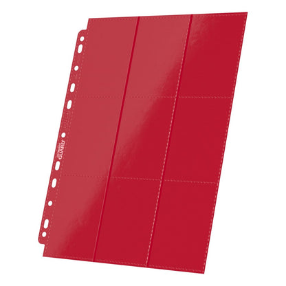 Ultimate Guard 18-Pocket Pages Side-Loading (10) - Red Ultimate Guard