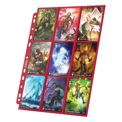 Ultimate Guard 18-Pocket Pages Side-Loading (10) - Red Ultimate Guard