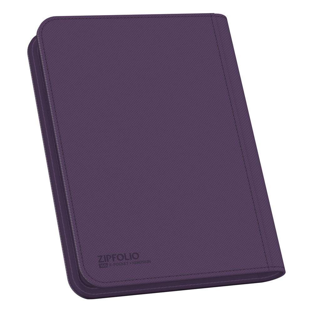Ultimate Guard Zipfolio 160 8-Pocket Xenoskin - Purple Ultimate Guard