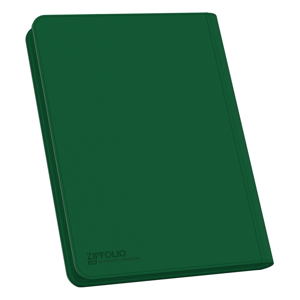 Ultimate Guard Zipfolio 320 16-Pocket Xenoskin - Green Ultimate Guard