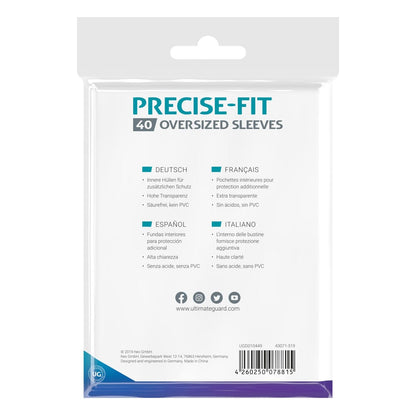 Ultimate Guard Precise-Fit Oversized Sleeves (40) Ultimate Guard