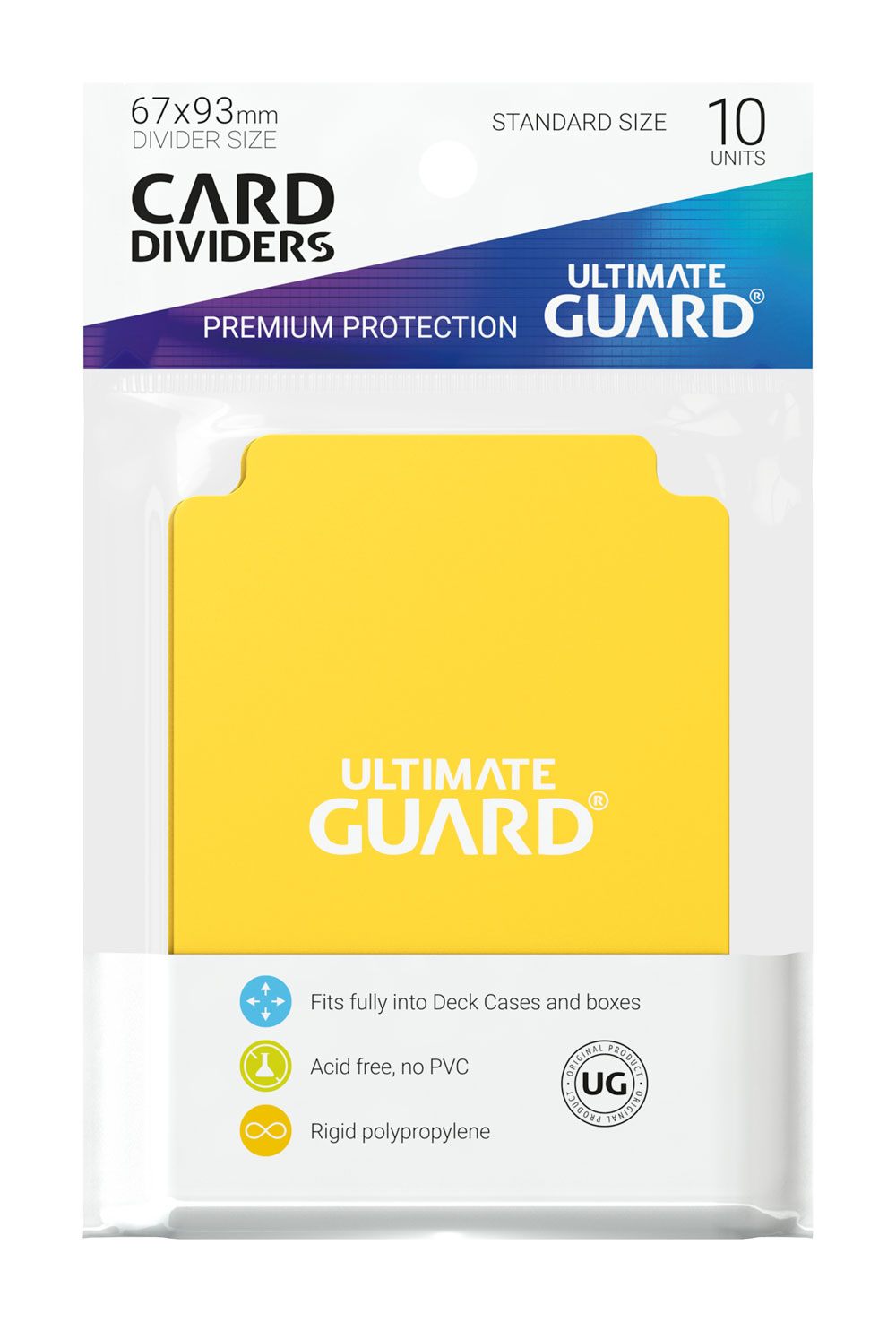 Ultimate Guard Card Dividers Standard Size (10) - Yellow Ultimate Guard