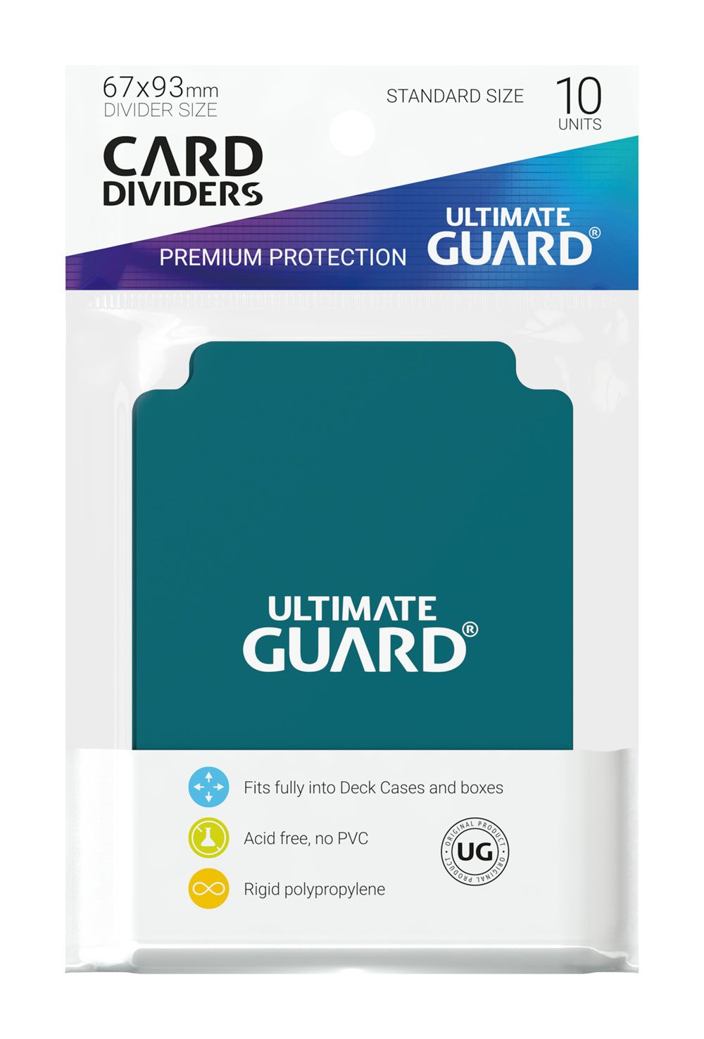 Ultimate Guard Card Dividers Standard Size (10) - Petrol Ultimate Guard
