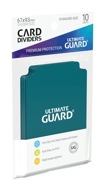 Ultimate Guard Card Dividers Standard Size (10) - Petrol Ultimate Guard