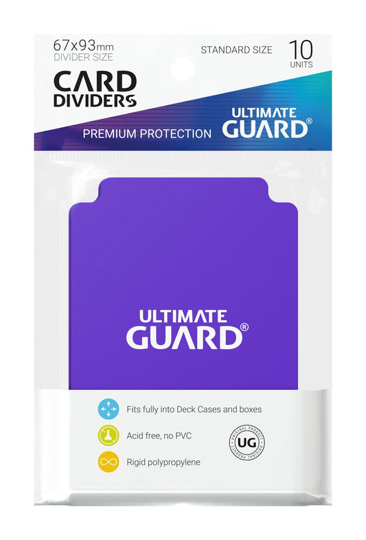 Ultimate Guard Card Dividers Standard Size (10) - Purple Ultimate Guard