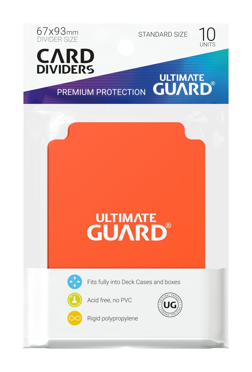 Ultimate Guard Card Dividers Standard Size (10) - Orange Ultimate Guard