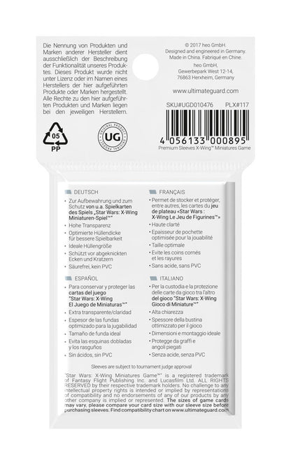 Ultimate Guard Premium Soft Sleeves for Board Game Cards Star Wars™ X-Wing™ Miniatures Game (50) Ultimate Guard