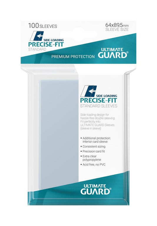 Ultimate Guard Precise-Fit Sleeves Standard Size (100) - Side-Loading Ultimate Guard