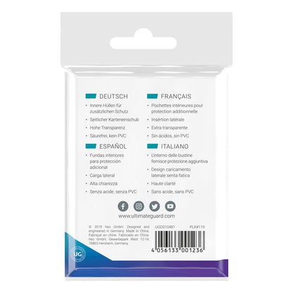 Ultimate Guard Precise-Fit Sleeves Japanese Size (100) - Side-Loading Ultimate Guard