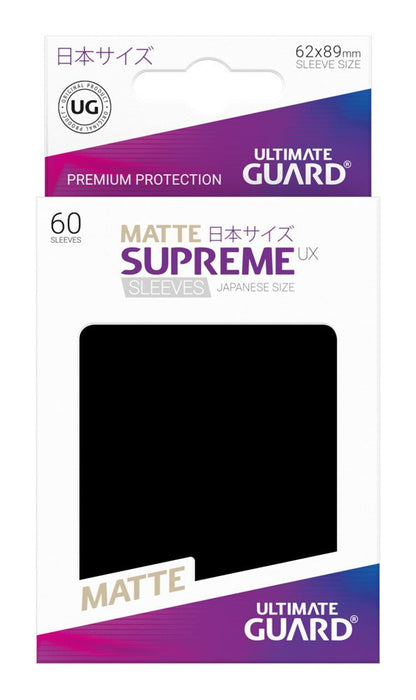 Ultimate Guard Supreme UX Sleeves Japanese Size Matte Black (60)