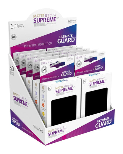 Ultimate Guard Supreme UX Sleeves Japanese Size Matte Black (60)