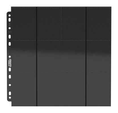 Ultimate Guard 24-Pocket QuadRow Pages Side-Loading (10) - Black Ultimate Guard