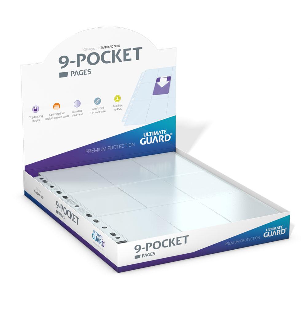 Ultimate Guard 9-Pocket Pages Top-Loading (100) - Transparent Ultimate Guard