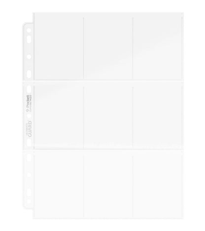 Ultimate Guard 9-Pocket Pages Top-Loading (100) - Transparent Ultimate Guard