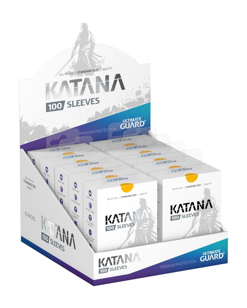 Ultimate Guard Katana Sleeves Standard Size (100) - Yellow Ultimate Guard