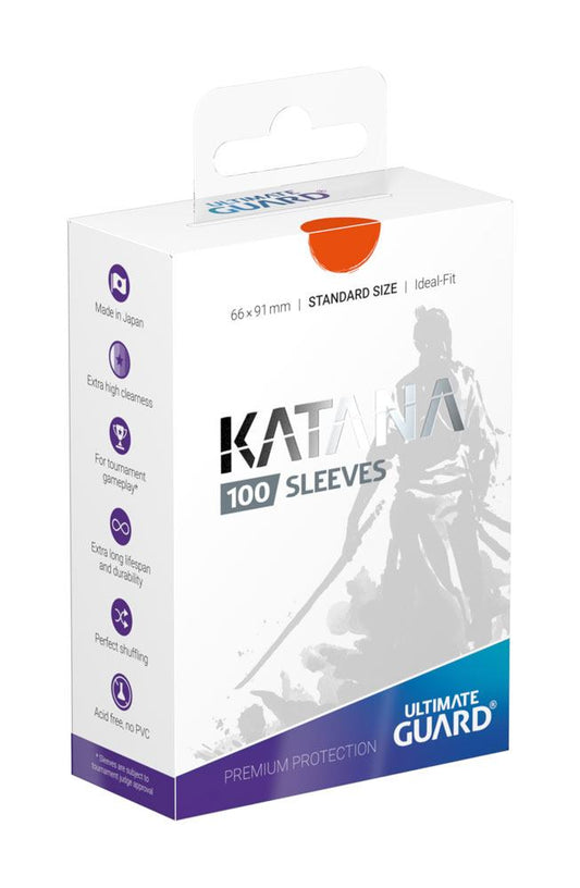 Ultimate Guard Katana Sleeves Standard Size (100) - Orange Ultimate Guard