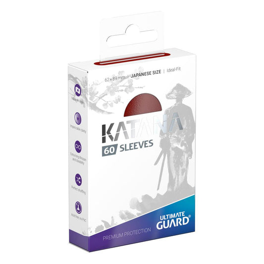 Ultimate Guard Katana Sleeves Japanese Size (60) - Red Ultimate Guard