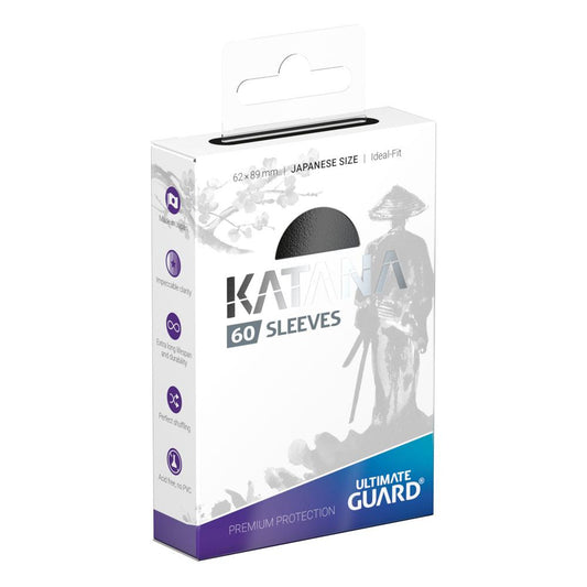 Ultimate Guard Katana Sleeves Japanese Size (60) - Black Ultimate Guard