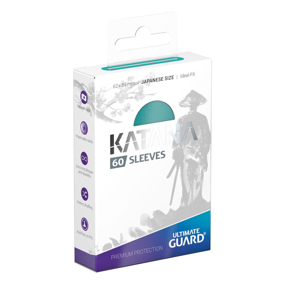 Ultimate Guard Katana Sleeves Japanese Size (60) - Turquoise Ultimate Guard