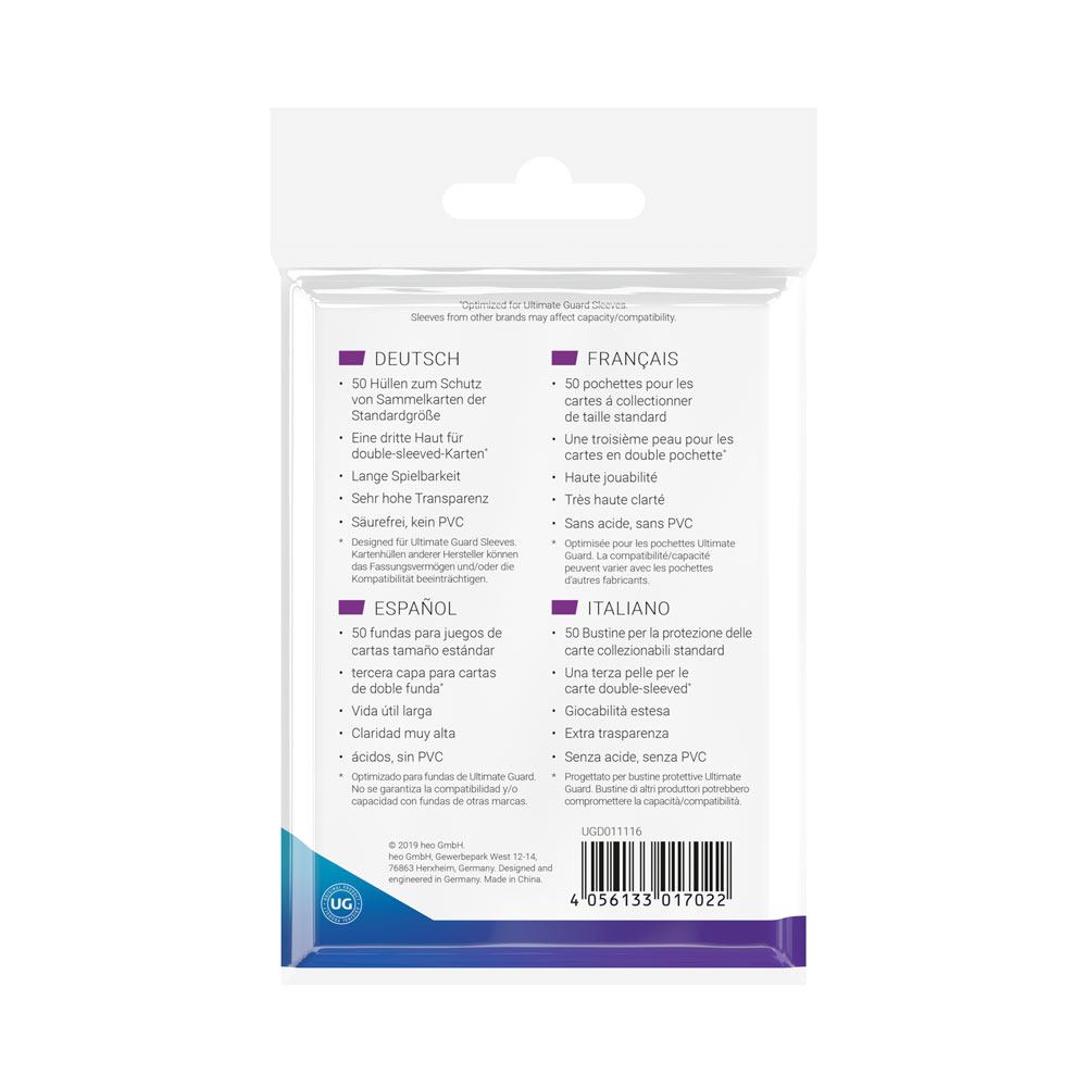Ultimate Guard Supreme UX 3rd Skin Sleeves (50) Ultimate Guard