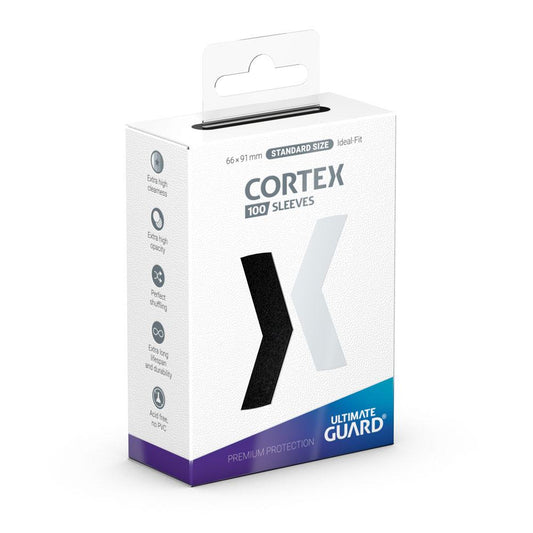 Ultimate Guard Cortex Sleeves Standard Size (100) - Black Ultimate Guard