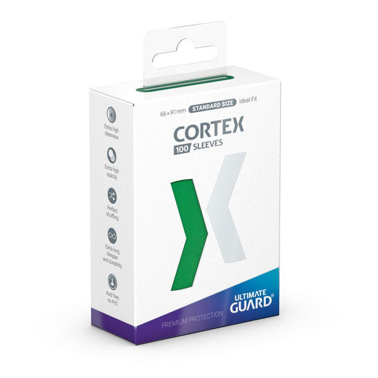 Ultimate Guard Cortex Sleeves Standard Size (100) - Green Ultimate Guard