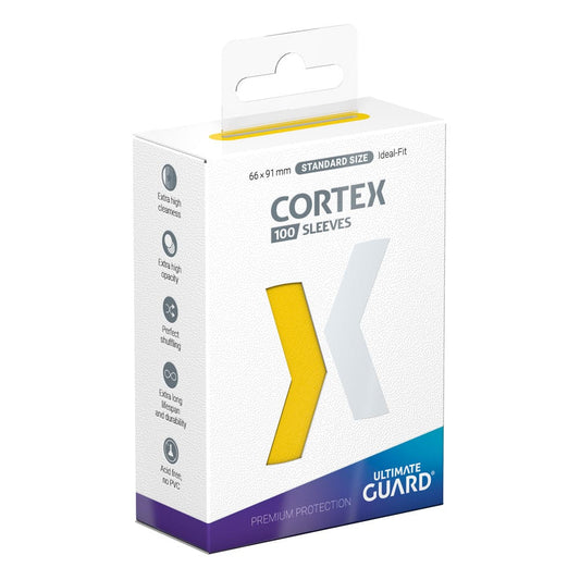 Ultimate Guard Cortex Sleeves Standard Size (100) - Yellow Ultimate Guard