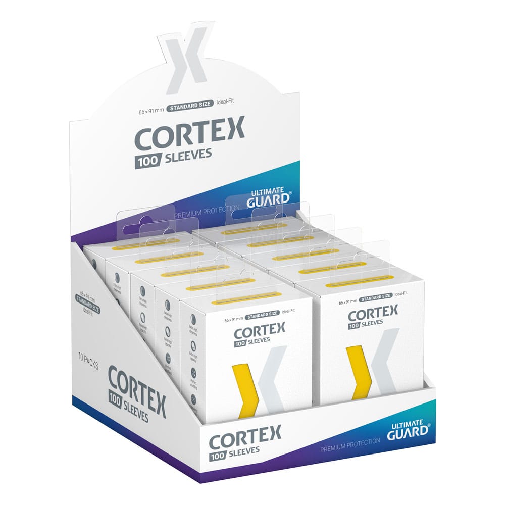 Ultimate Guard Cortex Sleeves Standard Size (100) - Yellow Ultimate Guard