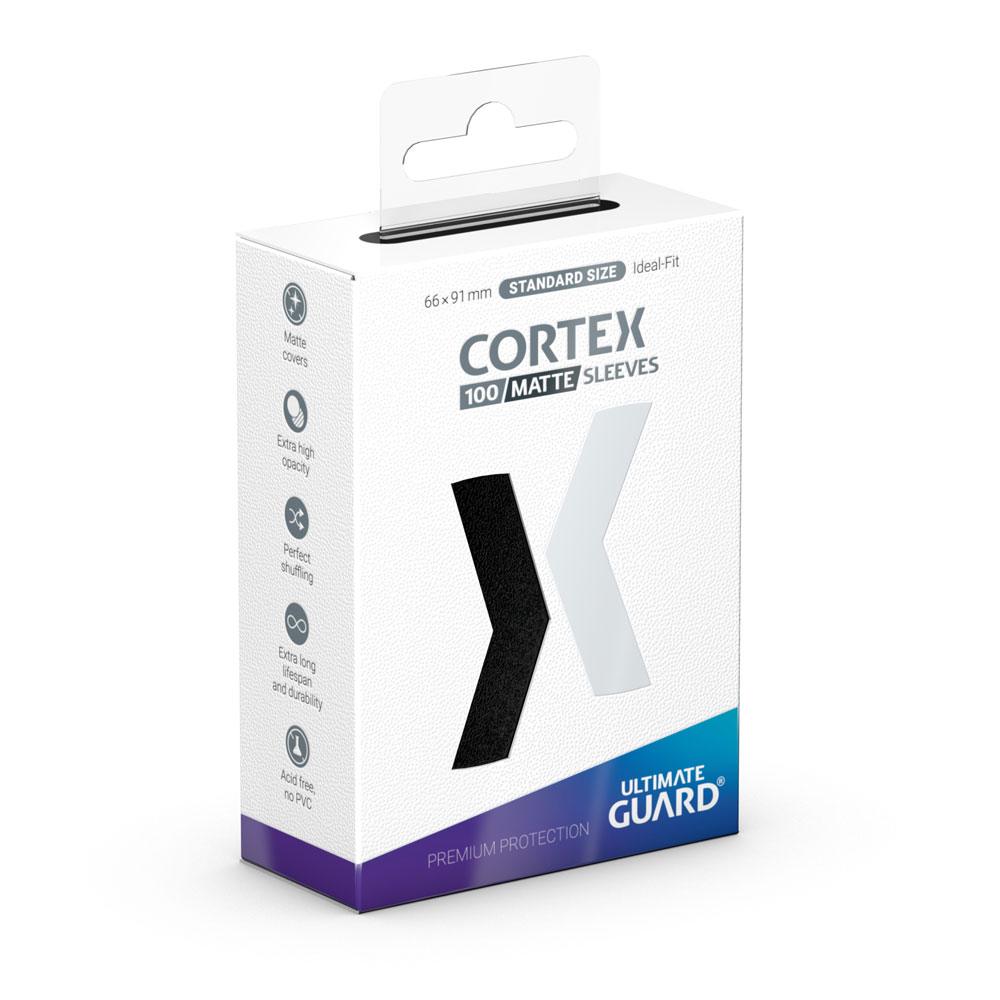 Ultimate Guard Cortex Sleeves Matte Standard Size (100) - Black Ultimate Guard