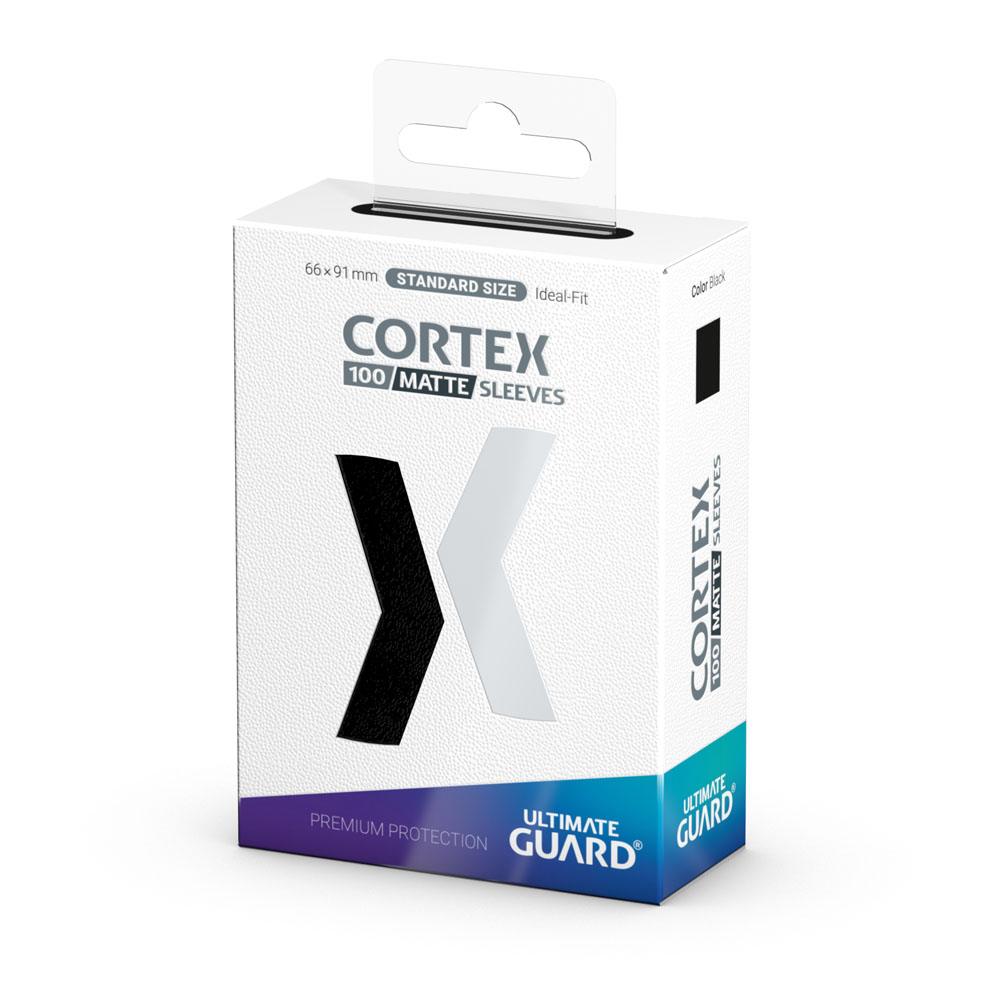 Ultimate Guard Cortex Sleeves Matte Standard Size (100) - Black Ultimate Guard