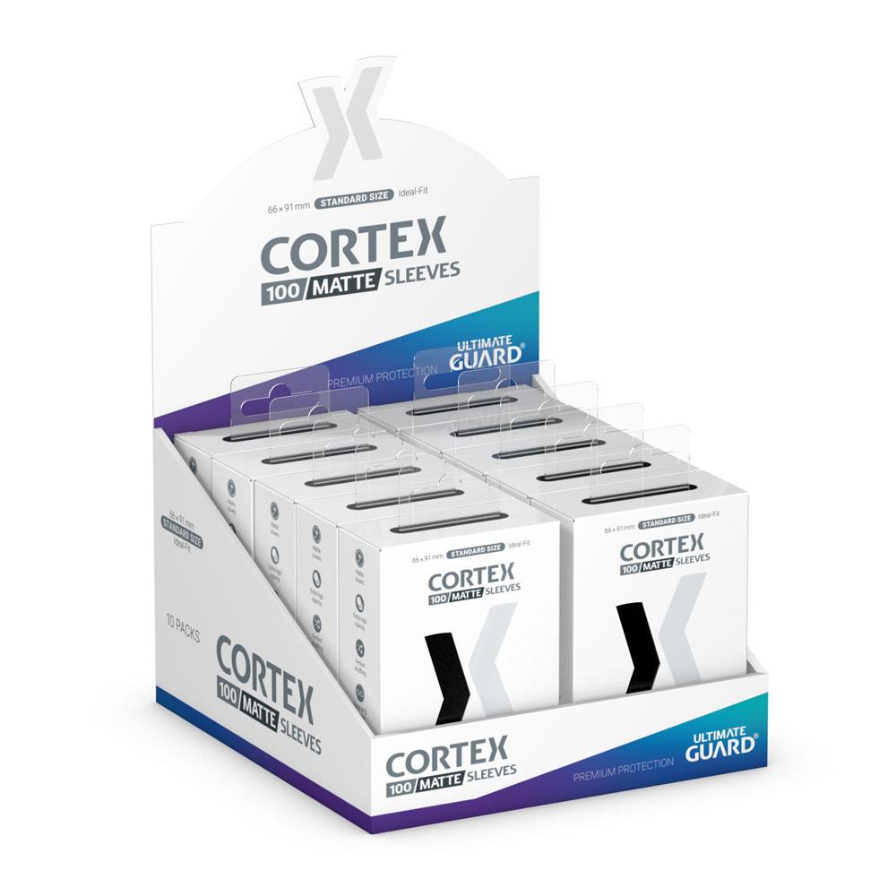 Ultimate Guard Cortex Sleeves Matte Standard Size (100) - Black Ultimate Guard